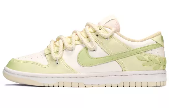 Кроссовки Nike Dunk Skateboard Shoes Men Low-Top White/Green