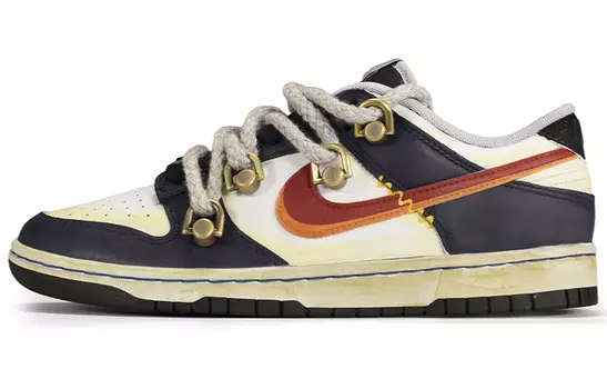 Кроссовки Nba X Nike Dunk Skateboard Shoes Men Low-Top Gray Green/Blue