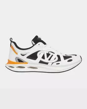 Мужские кроссовки Easy Jog с V-образным логотипом Valentino Garavani, цвет Black/White