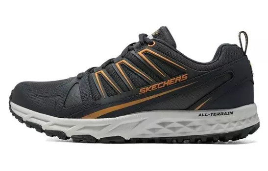 Мужские кроссовки Escape Plan Hiking Shoes с низким верхом, черные/оранжевые Skechers