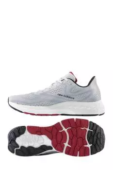 Мужские кроссовки Fresh Foam X 880V13, широкая ширина, серый/красный New Balance