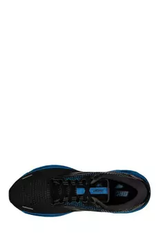 Мужские кроссовки Ghost 14 — 2E, ширина, черный/черный жемчуг/синий Brooks