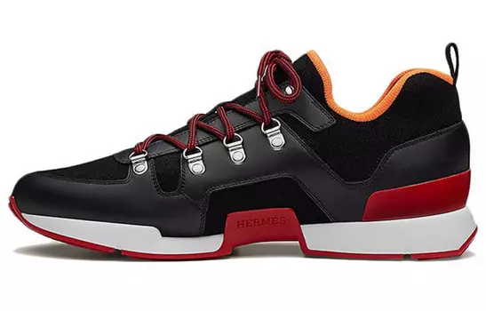 Мужские кроссовки Hermes, черно-красный