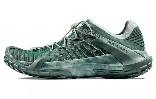 Мужские кроссовки Hueco Hiking Shoes с низким верхом, изумрудно-зеленого цвета, цвет блокирующий Mammut