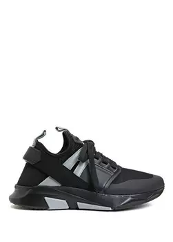 Мужские кроссовки из неопрена антрацитового цвета с логотипом Tom Ford, черный