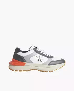 Мужские кроссовки из прочной кожи Calvin Klein Jeans, серый