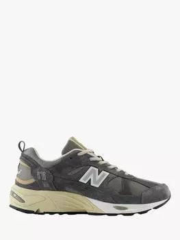 Мужские кроссовки из смесовой замши 878 New Balance, темно-серый