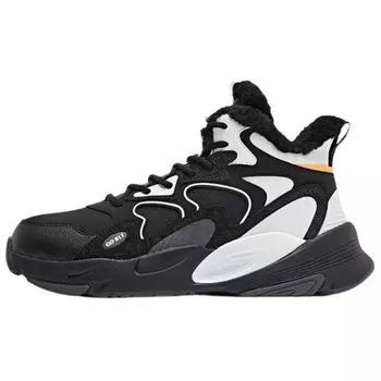 Мужские кроссовки Lifestyle High-Top черного/белого цвета Qiaodan