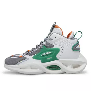 Мужские кроссовки Lifestyle High-Top серого/светло-зеленого цвета Vidory Angel