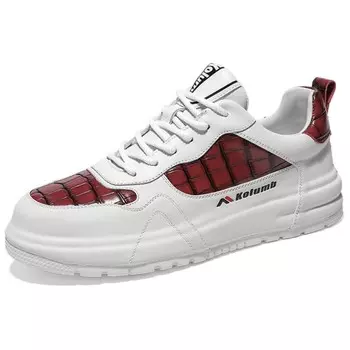 Мужские кроссовки Lifestyle с низким верхом, белый/красный Kolumb
