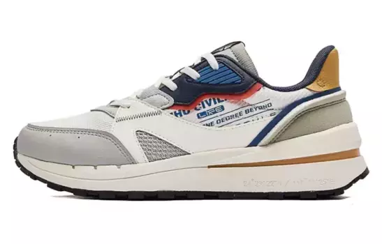 Мужские кроссовки Lifestyle с низким верхом, белый/серый 361°