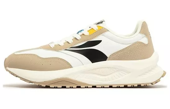 Мужские кроссовки Lifestyle с низким верхом, белый/желтый/черный 361°