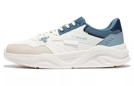 Мужские кроссовки Lifestyle с низким верхом, белый/синий 361°