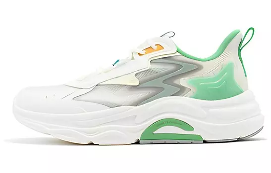 Мужские кроссовки Lifestyle с низким верхом, белый/зеленый 361°