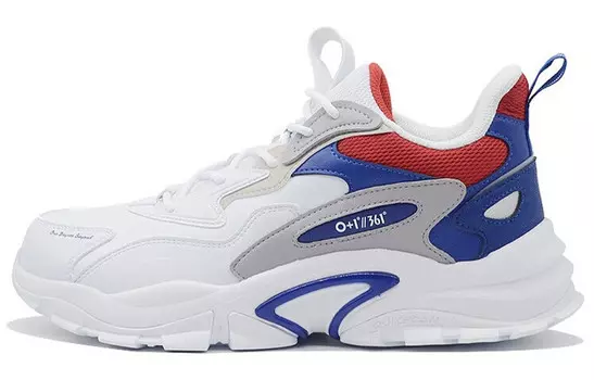 Мужские кроссовки Lifestyle с низким верхом, белый/синий 361°