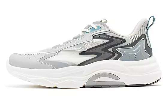 Мужские кроссовки Lifestyle с низким верхом, белый/серый 361°