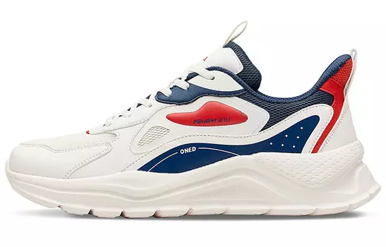 Мужские кроссовки Lifestyle с низким верхом, белый/синий 361°