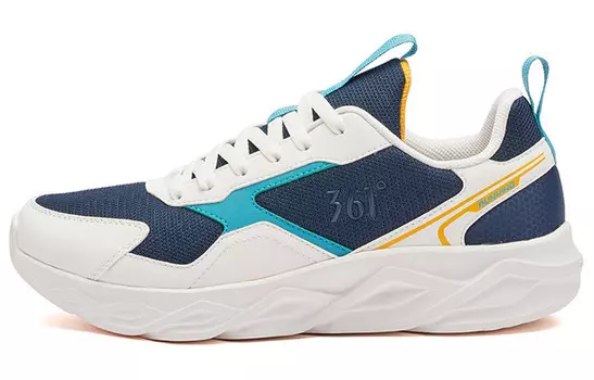 Мужские кроссовки Lifestyle с низким верхом, белый/синий 361°