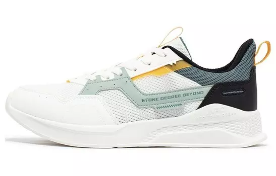 Мужские кроссовки Lifestyle с низким верхом, белый/черный 361°