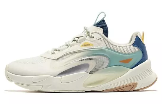 Мужские кроссовки Lifestyle с низким верхом, белый/бирюзовая Qiaodan