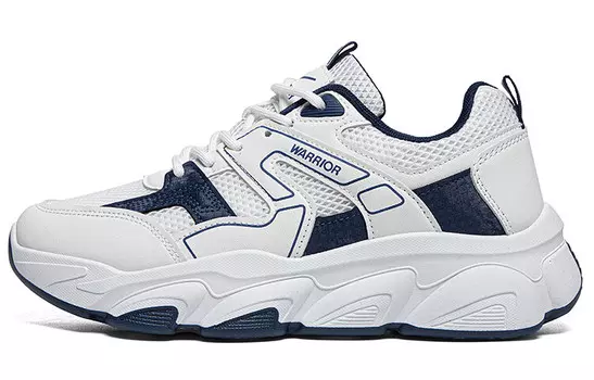 Мужские кроссовки Lifestyle с низким верхом, белый/темно-синий Warrior