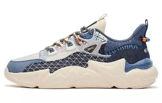 Мужские кроссовки Lifestyle с низким верхом, белый/синий Erke