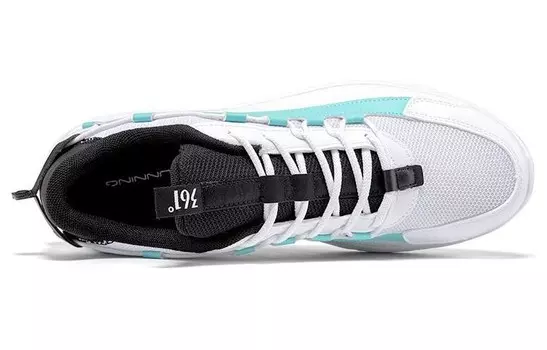 Мужские кроссовки Lifestyle с низким верхом, белый/черный 361°