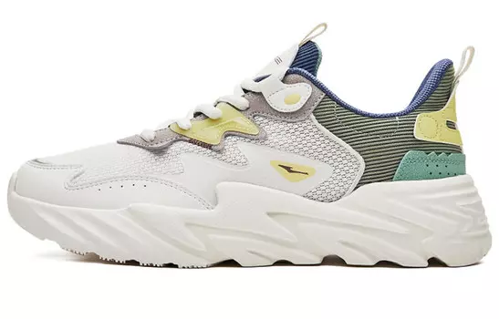 Мужские кроссовки Lifestyle с низким верхом, белый/желтый Erke