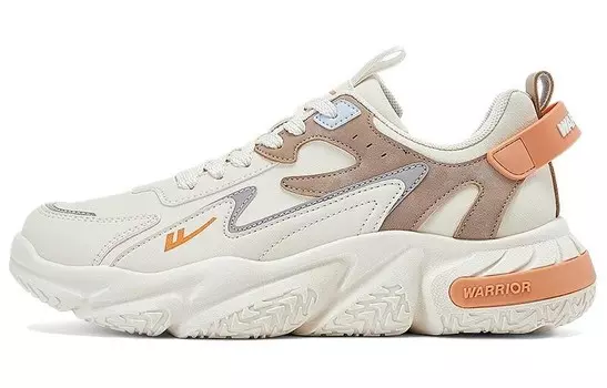 Мужские кроссовки Lifestyle с низким верхом бежевого/коричневого/оранжевого цвета Warrior