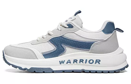 Мужские кроссовки Lifestyle с низким верхом бежевого/синего цвета Warrior
