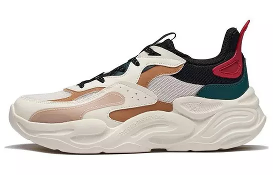 Мужские кроссовки Lifestyle с низким верхом бежевого/черного/коричневого цвета 361°