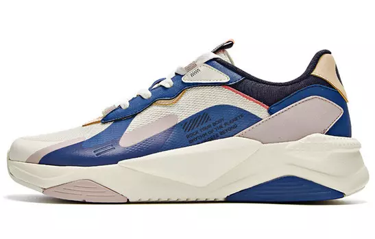 Мужские кроссовки Lifestyle с низким верхом бежевого/синего цвета 361°