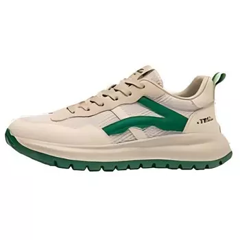 Мужские кроссовки Lifestyle с низким верхом бежевого/зеленого цвета G.N.Shijia
