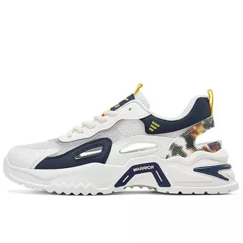 Мужские кроссовки Lifestyle с низким верхом бежевого/темно-синего цвета Warrior