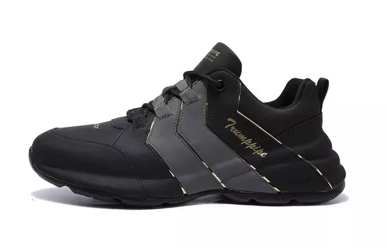 Мужские кроссовки Lifestyle с низким верхом черного/серого цвета Trumppipe