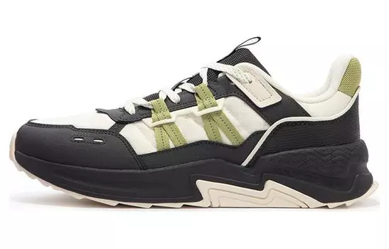 Мужские кроссовки Lifestyle с низким верхом, черного, угольно-серого/зеленого цвета из бамбука 361°