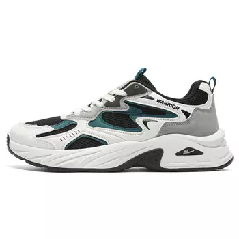 Мужские кроссовки Lifestyle с низким верхом черного/серого/зеленого цвета Warrior