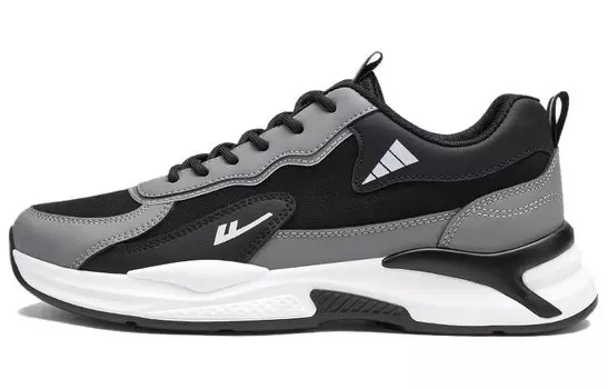 Мужские кроссовки Lifestyle с низким верхом черного/серого/белого цвета Warrior