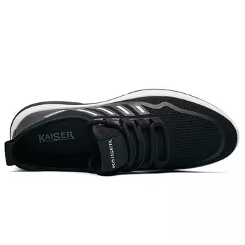 Мужские кроссовки Lifestyle с низким верхом, черного/белого цвета Kaiser