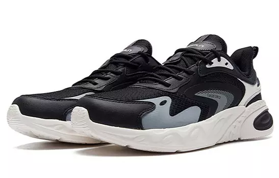 Мужские кроссовки Lifestyle с низким верхом, черного/белого цвета 361°