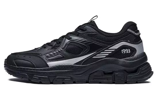 Мужские кроссовки Lifestyle с низким верхом, черный/серебряный 361°