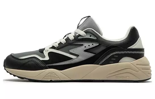 Мужские кроссовки Lifestyle с низким верхом, цвет сажа/обсидиан черный 361°