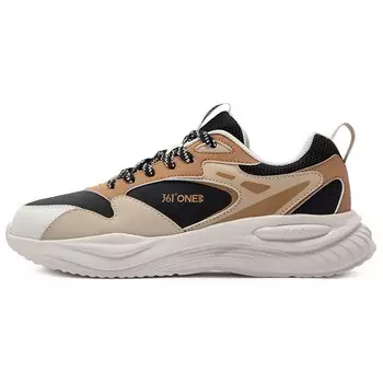 Мужские кроссовки Lifestyle с низким верхом, цвет обсидиан черный / дикий гриб 361°