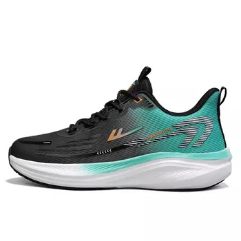 Мужские кроссовки Lifestyle с низким верхом, цвет черный/зеленый Warrior 1927