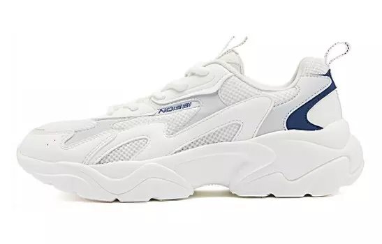 Мужские кроссовки Lifestyle с низким верхом цвета слоновой кости/светло-серого цвета Qiaodan, белый