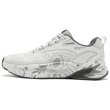 Мужские кроссовки Lifestyle с низким верхом цвета березы, белого и сине-серого цвета Qiaodan, цвет Birch White / Blue Gray