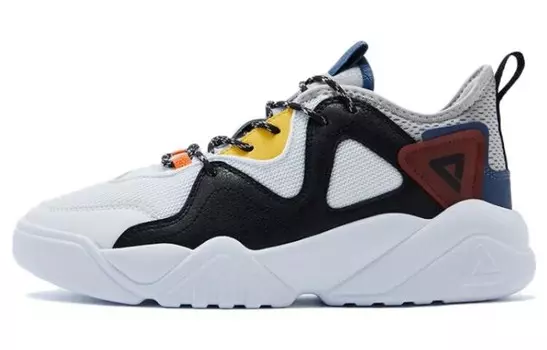 Мужские кроссовки Lifestyle с низким верхом, полностью белый/черный Peak