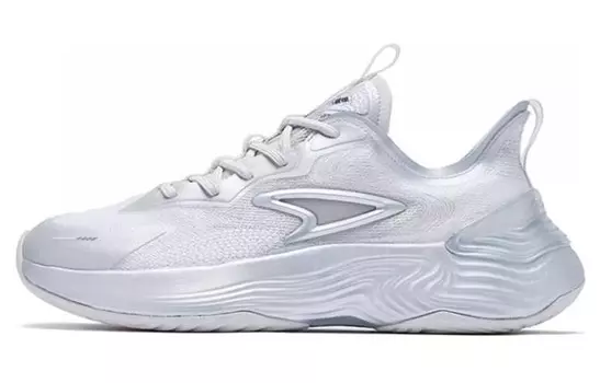 Мужские кроссовки Lifestyle с низким верхом серебристо-белого цвета Qiaodan, цвет Silver White