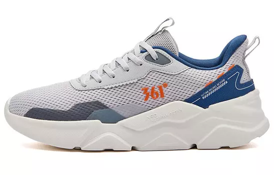 Мужские кроссовки Lifestyle с низким верхом, серый/синий/белый 361°