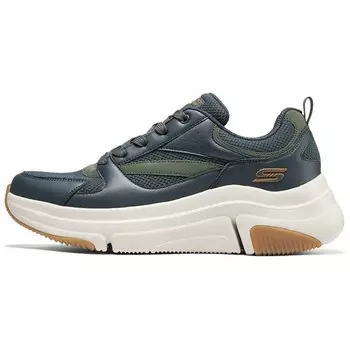 Мужские кроссовки Lifestyle с низким верхом, серый/белый Skechers